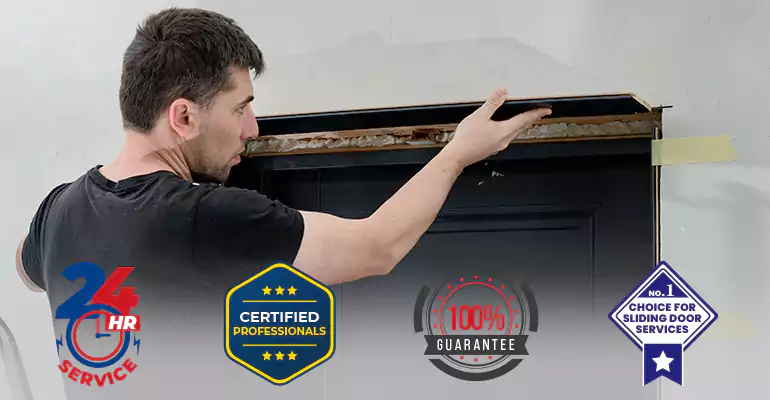 Wood Door Crack and Hole Repair in Key West